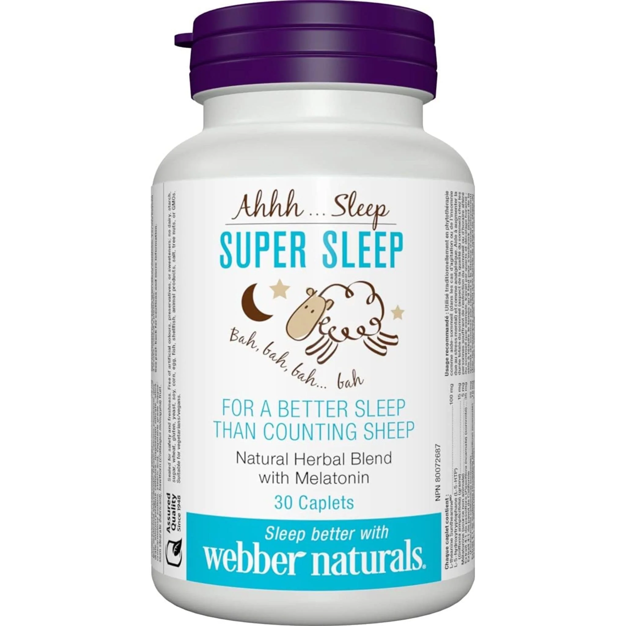 Webber Naturals Super Sleep, 30 Caplets