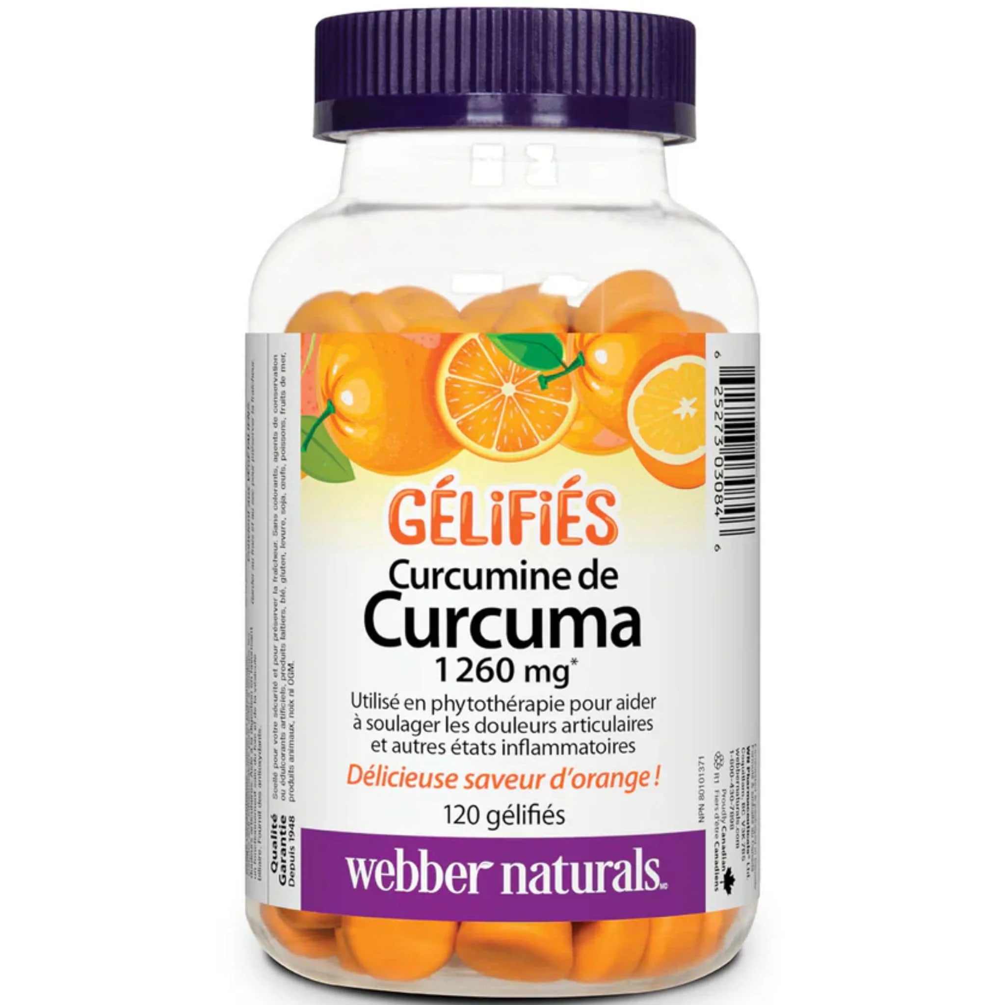 Webber Naturals Turmeric Curcumin Gummies, 120 Gummies - Image 8