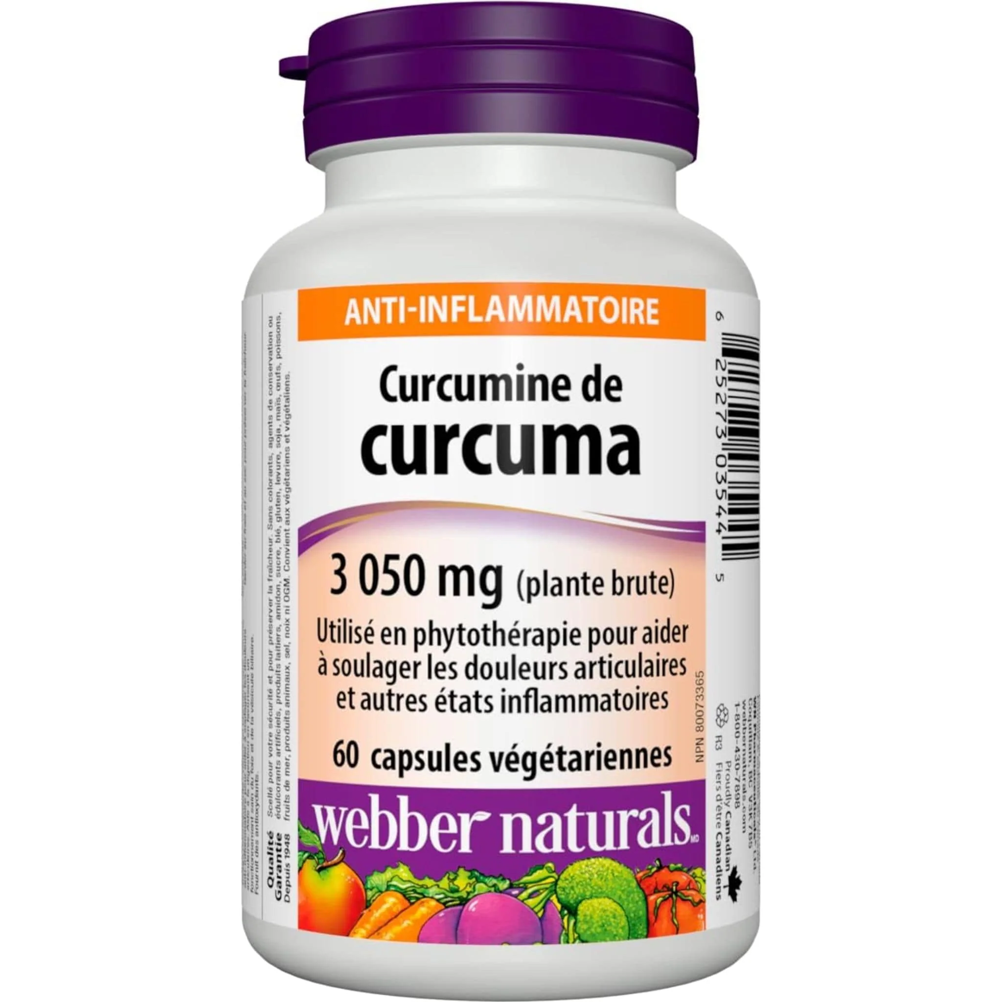 Webber Naturals Turmeric Curcumin, 3,050mg - Image 2