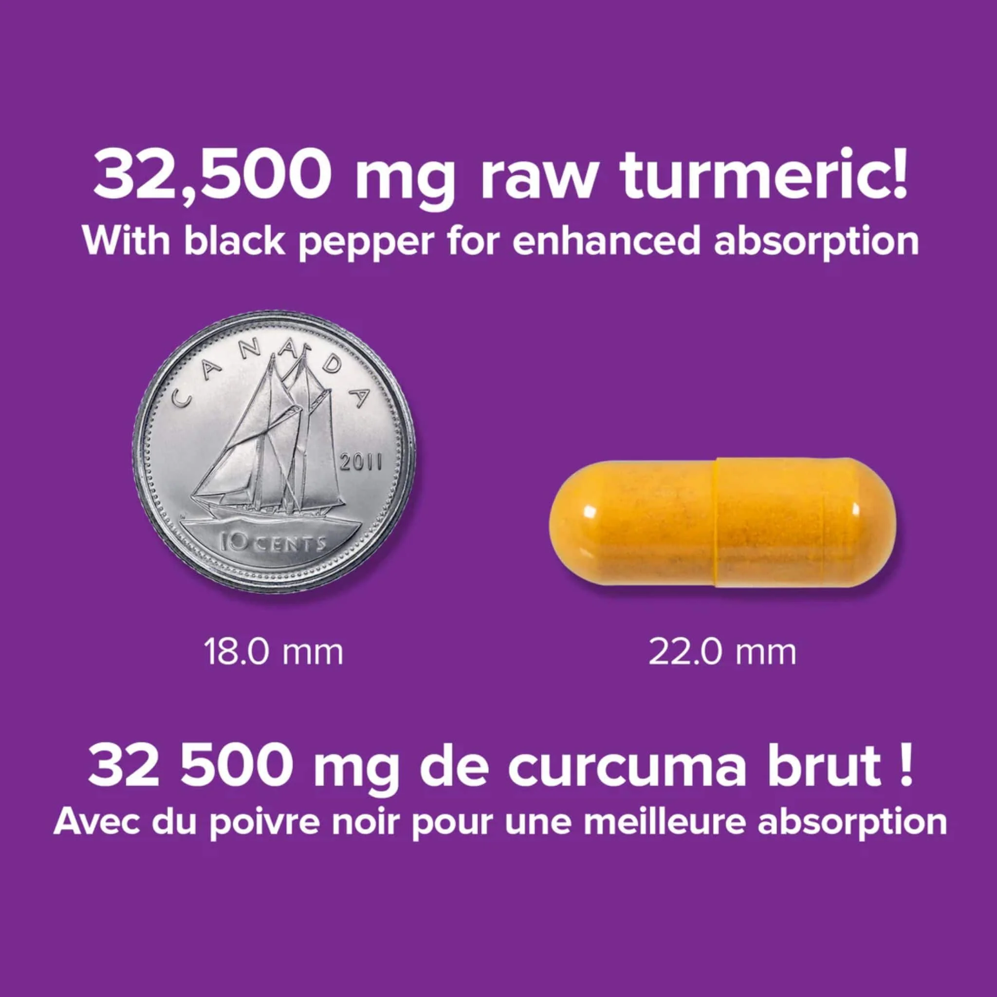 Webber Naturals Turmeric Curcumin, Ultra Strength 32,500mg, 30 Vegetable Capsules - Image 5
