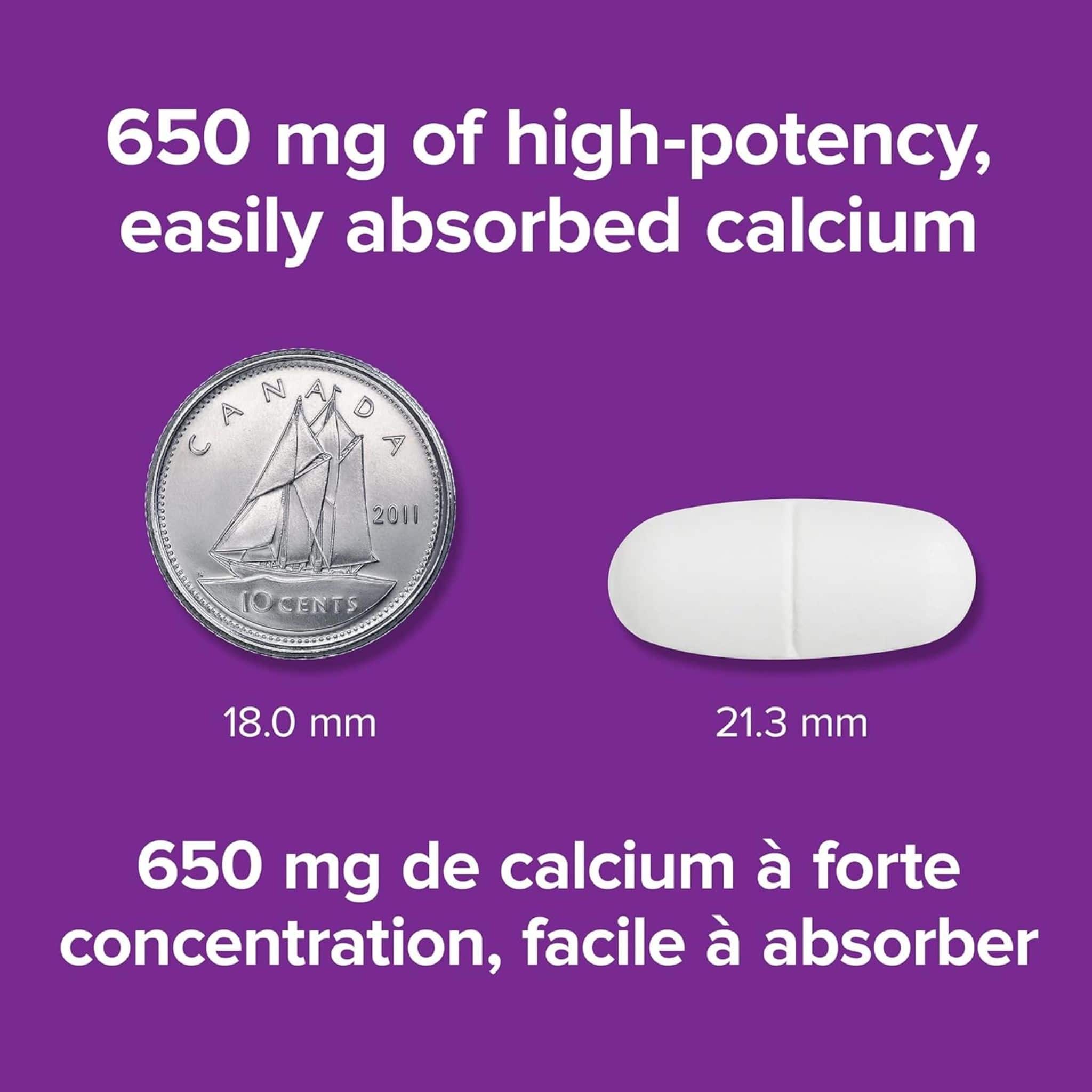 Webber Naturals Ultra Calcium Enhanced Absoprtion 650mg, 280 Tablets - Image 4
