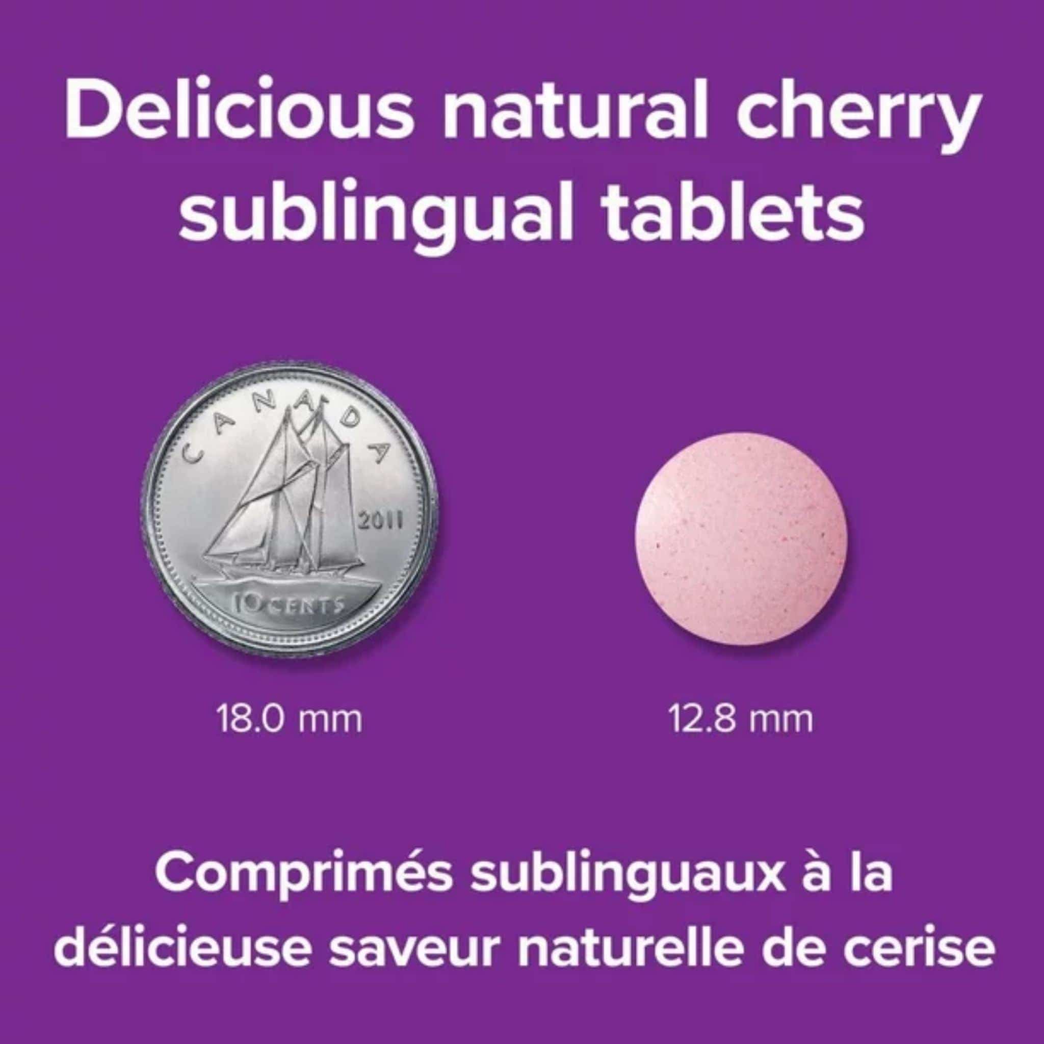 Webber Naturals Vitamin B12 Cyanocobalamin, Quick Dissolve 2,500 mcg, 60 Sublingual Tablets - Image 4