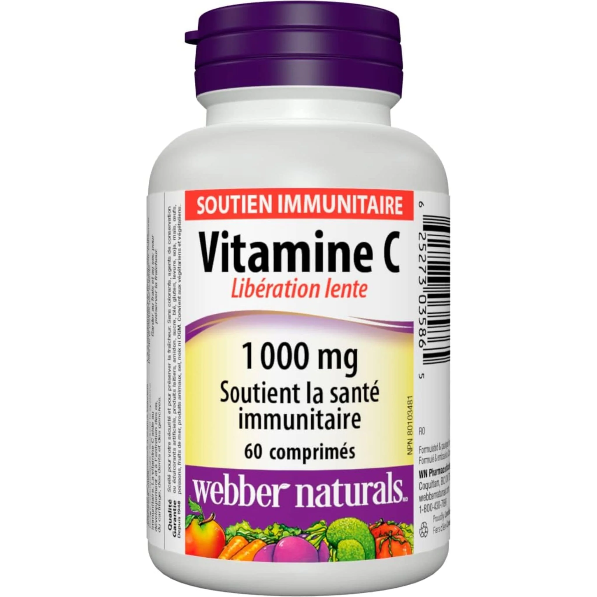 Webber Naturals Vitamin C Time Release 1000mg - Image 2