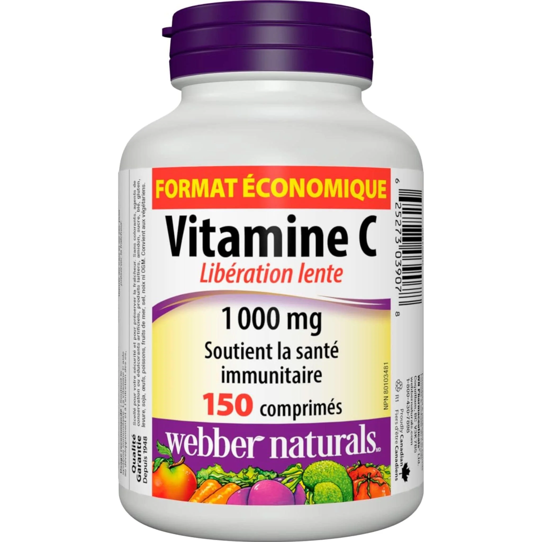 Webber Naturals Vitamin C Time Release 1000mg - Image 8