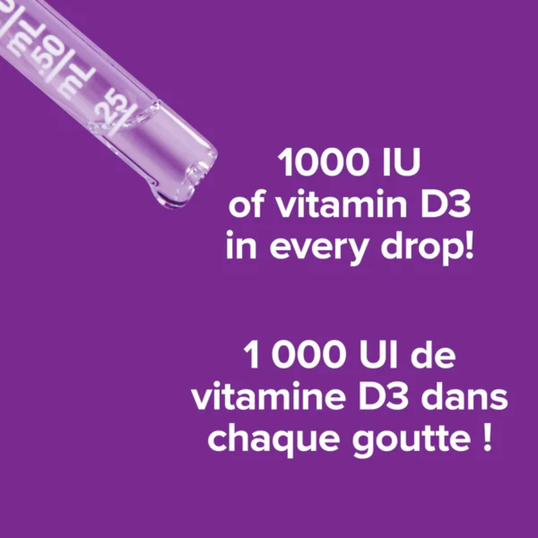 Webber Naturals Vitamin D3, 1000IU, 25ml Liquid - Image 5