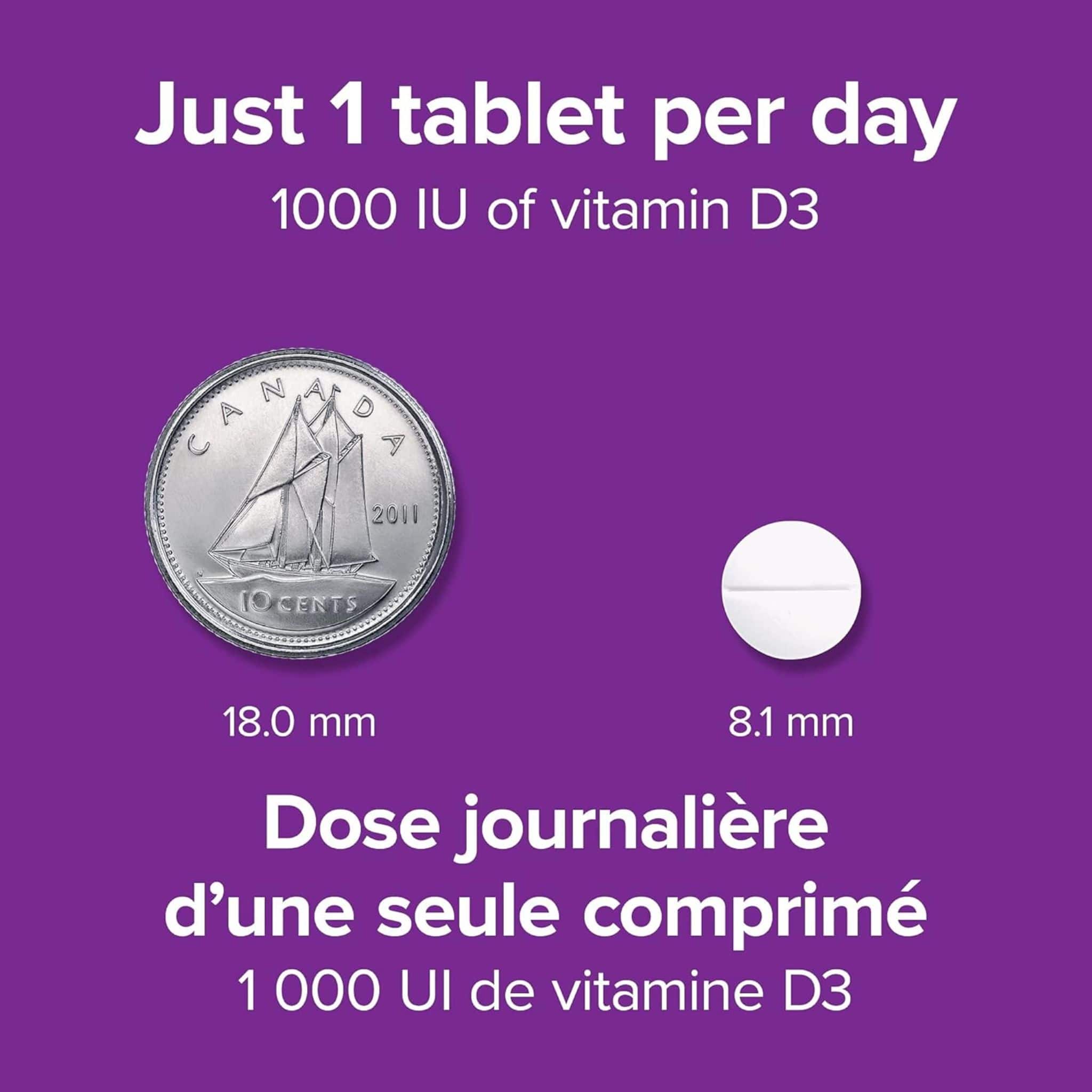 Webber Naturals Vitamin D3 Tablets, 1000IU, Value Pack - Image 6