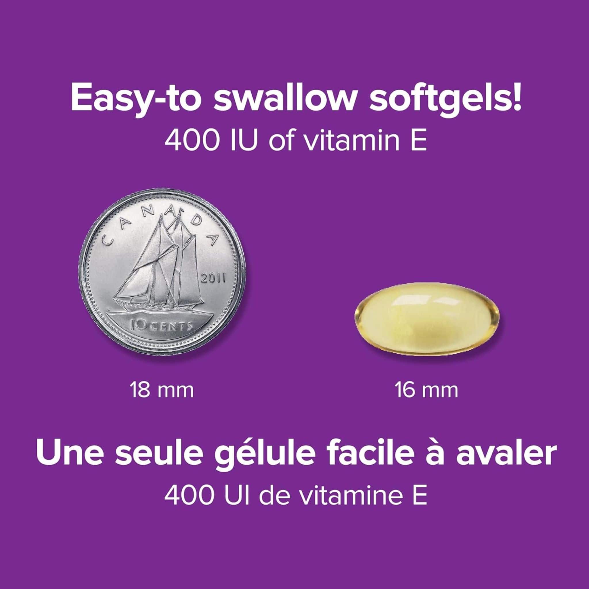 Webber Naturals Vitamin E 400IU, Natural Source, BONUS! 33% More, 120 Softgels - Image 5