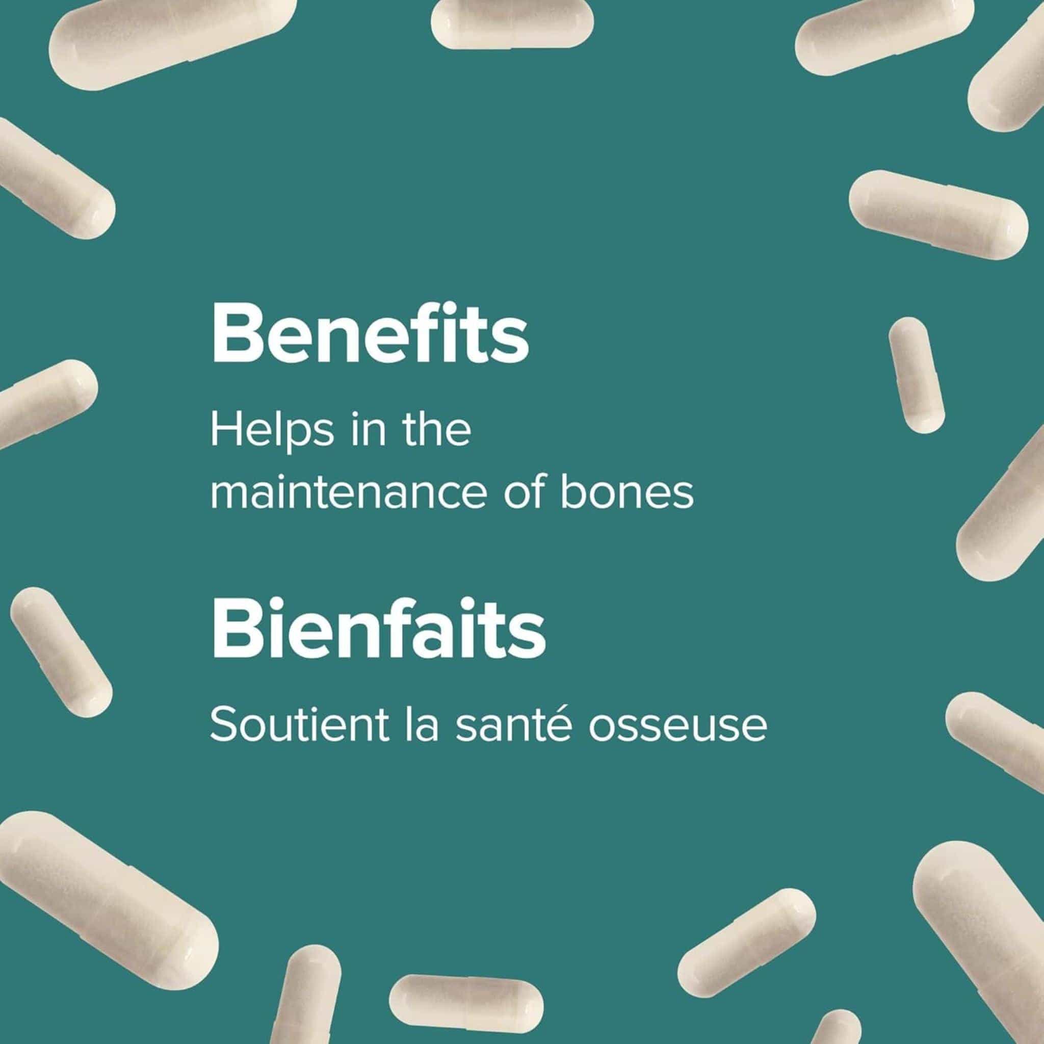 Webber Naturals Vitamin K2 120mcg, MK-7 24-Hour Bone Protection, Helps Support Bone Health, 75 Vegetable Capsules - Image 5