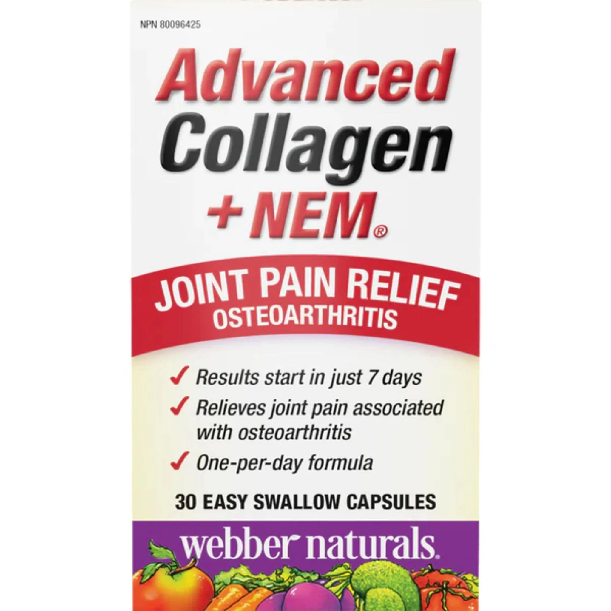 Webber Naturals Advanced Collagen + NEM, 30 Capsules