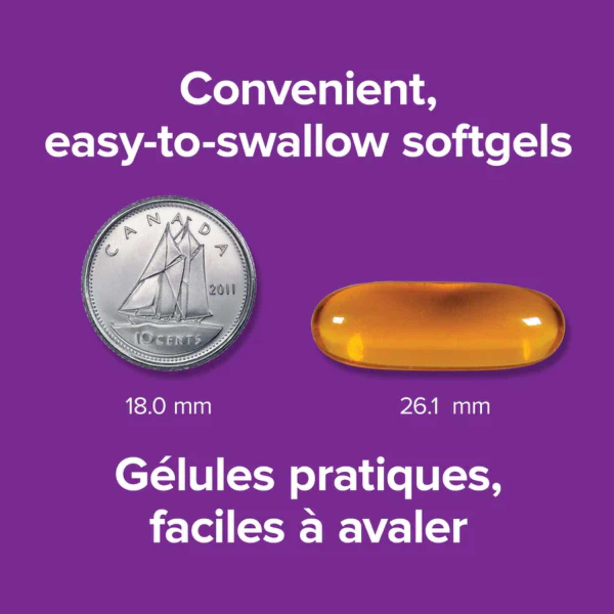 Webber Naturals Wild Alaskan Salmon Oil, 100% Pure, 1000mg, BONUS! 50% More, 180 Softgels - Image 3
