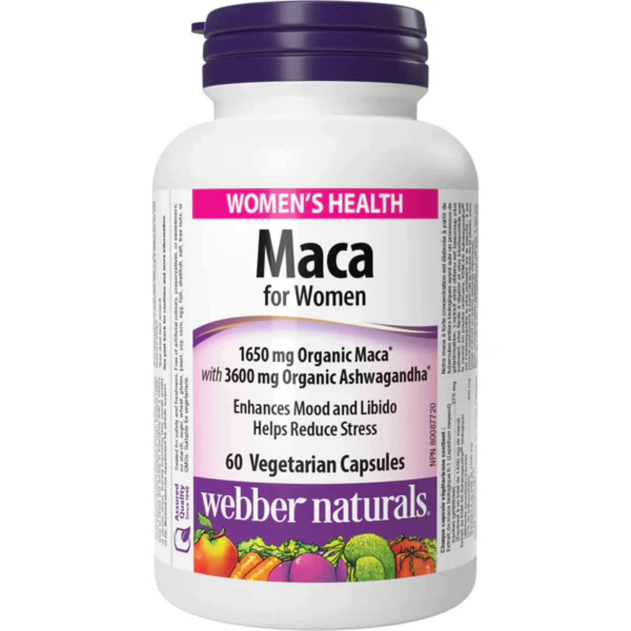 Webber Naturals Womens Maca, 60 Vegetable Capsules