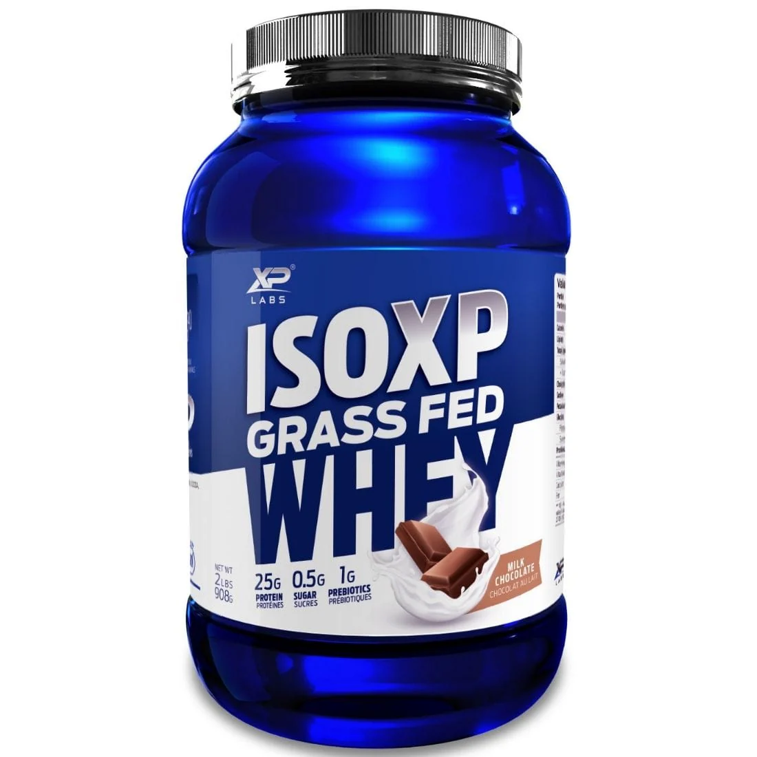 XP Labs ISO XP Grass Fed Whey Protein Isolate, Grass-Fed New Zealand WPI94, Lactose Free, 2lb