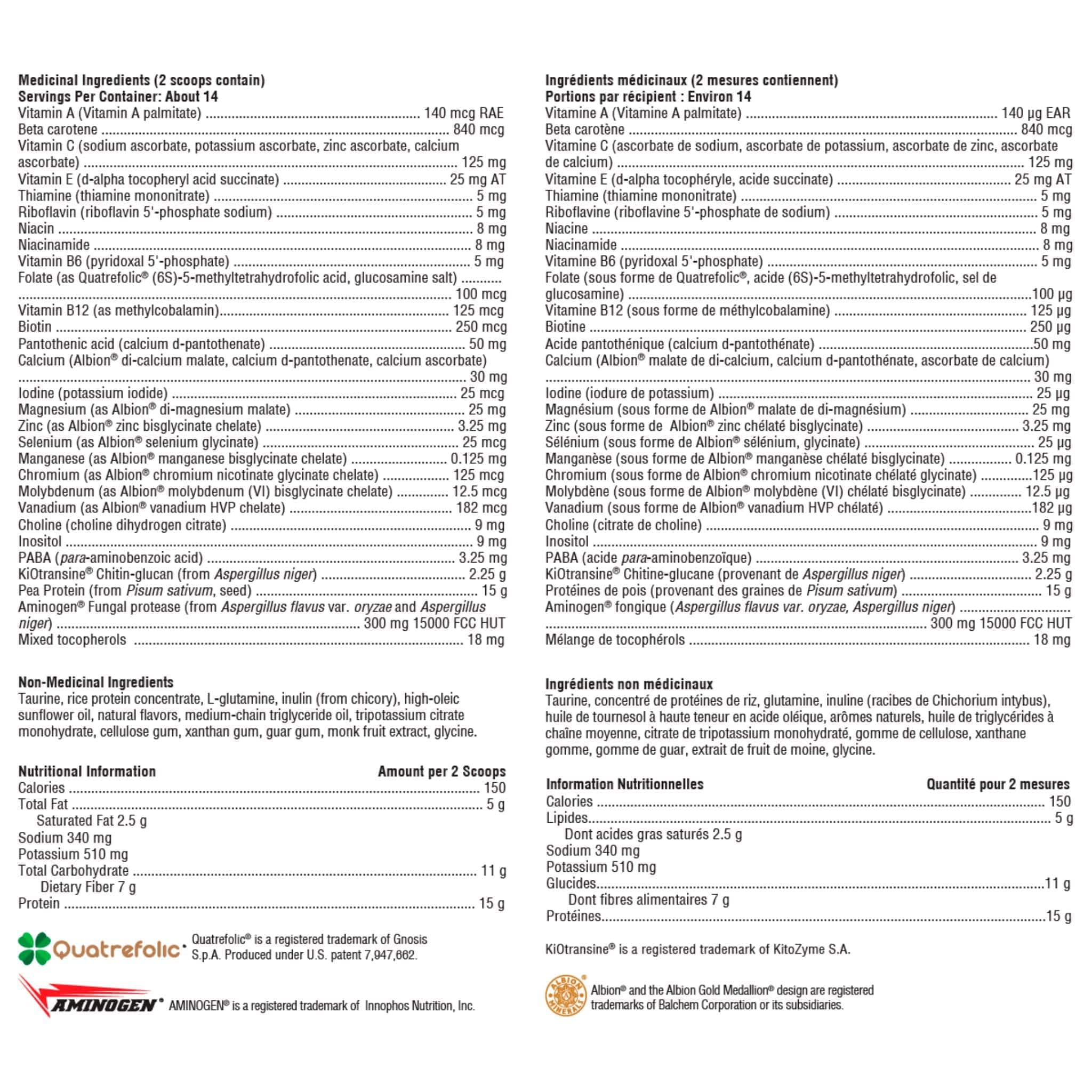 Xymogen FIT Food Lean Complete, 14 Servings, 532g-574g - Image 3