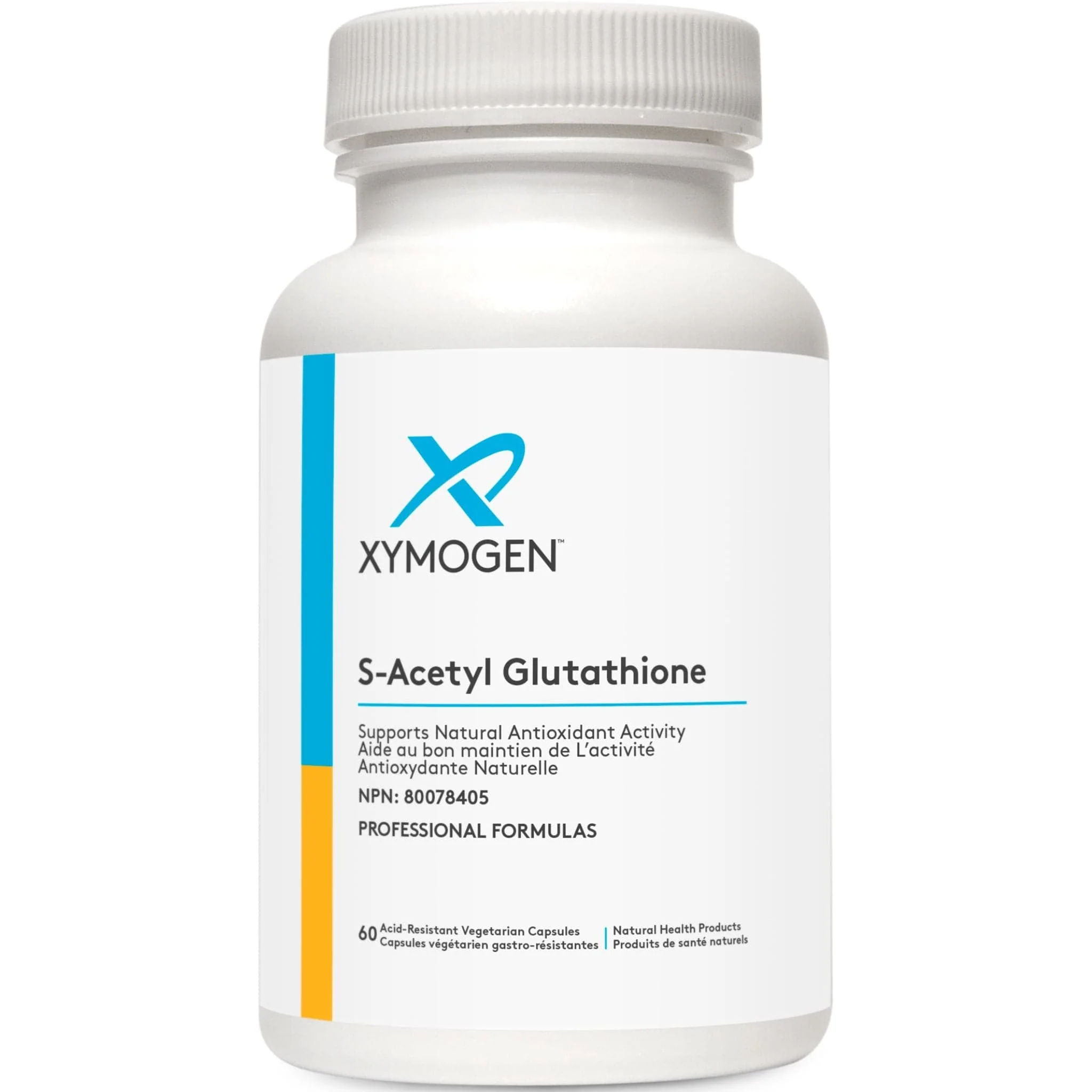 Xymogen S-Acetyl Glutathione 100mg, Advanced Antioxidant and Detox Support for Cellular Support and Healthy Aging, 60 Acid-Resistant Vegetable Capsules