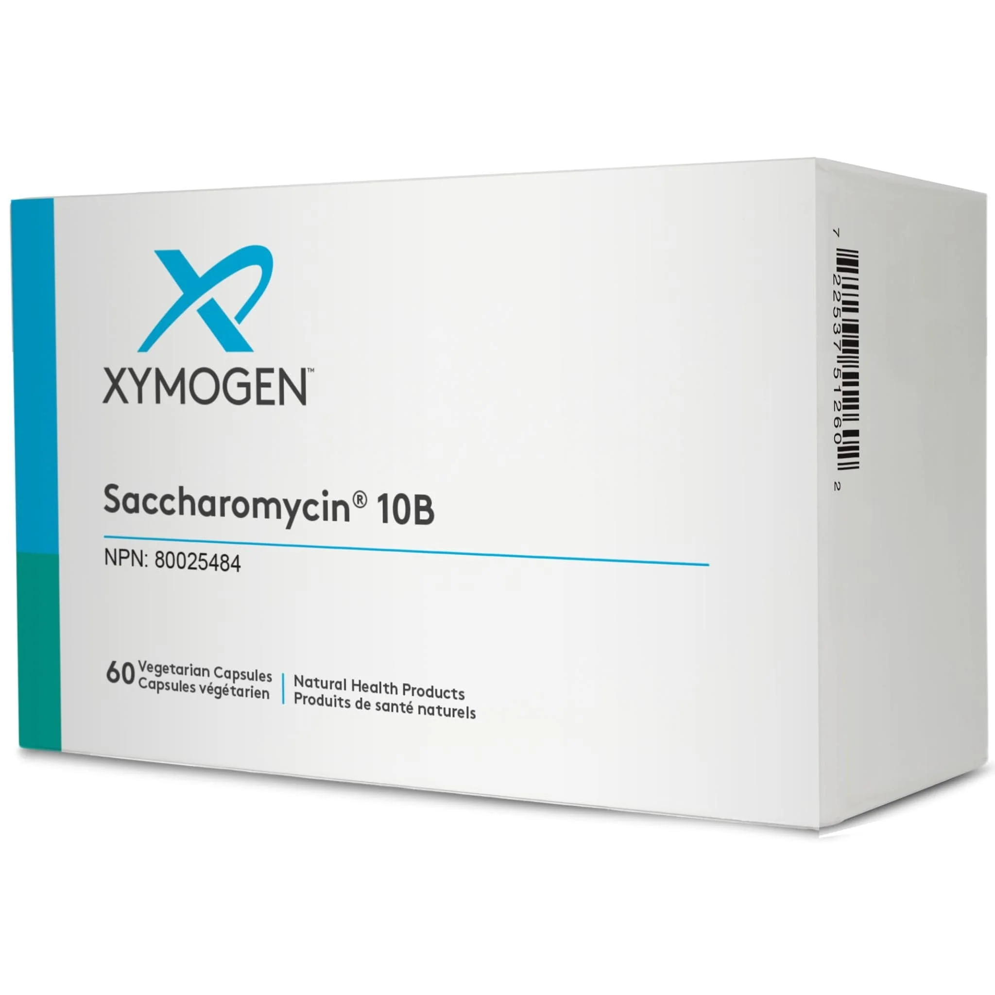 Xymogen Saccharomycin DF Probiotic, Shelf Stable, 60 Vegetable Capsules