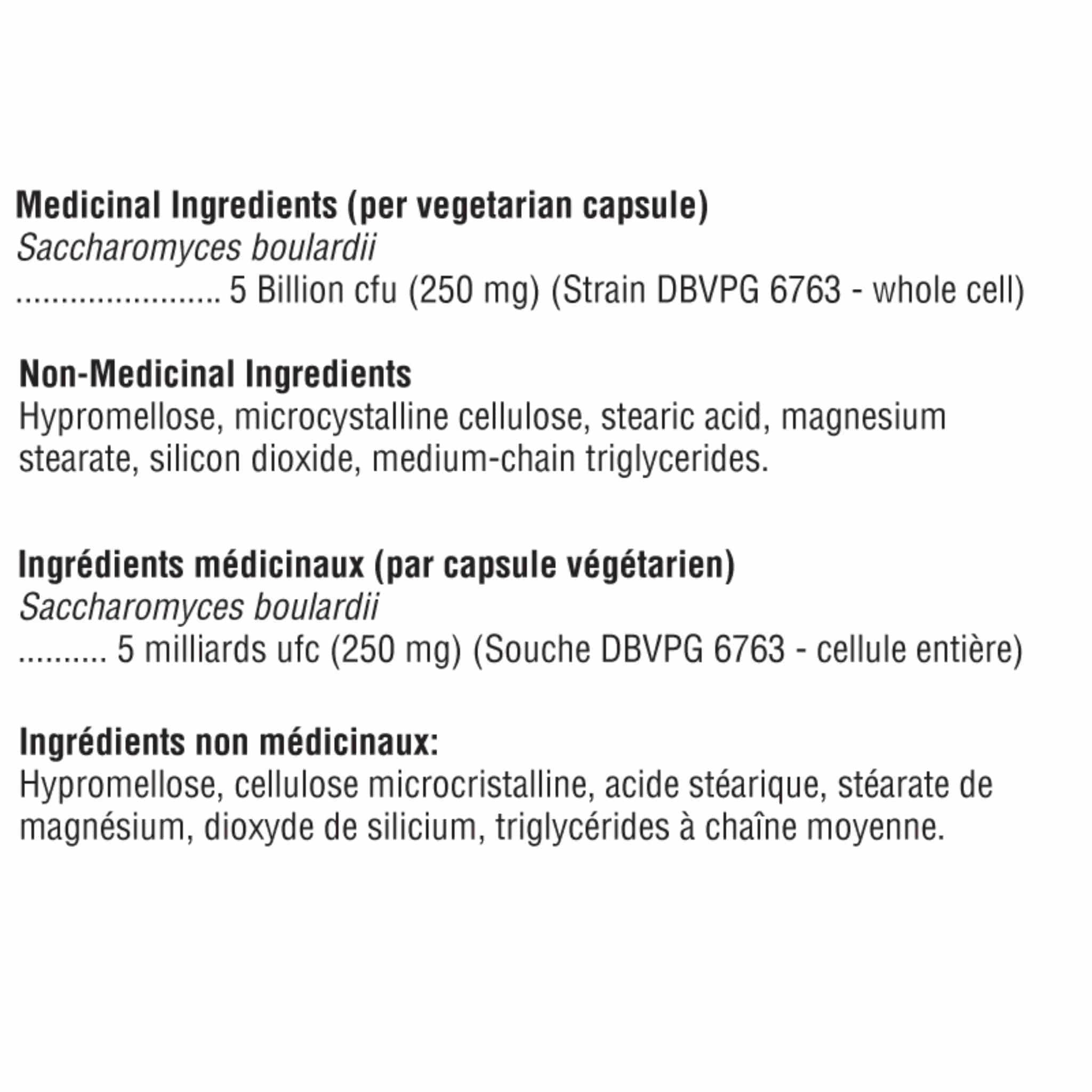Xymogen Saccharomycin DF Probiotic, Shelf Stable, 60 Vegetable Capsules - Image 3