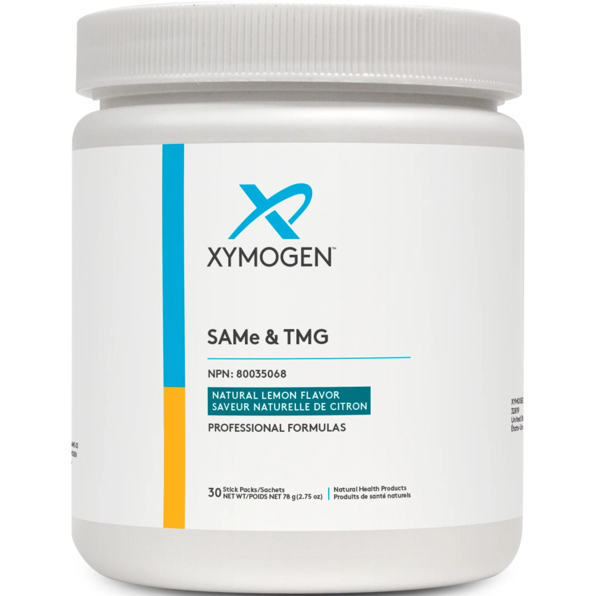 Xymogen SAMe & TMG, 30 Sachets, Lemon - Image 2