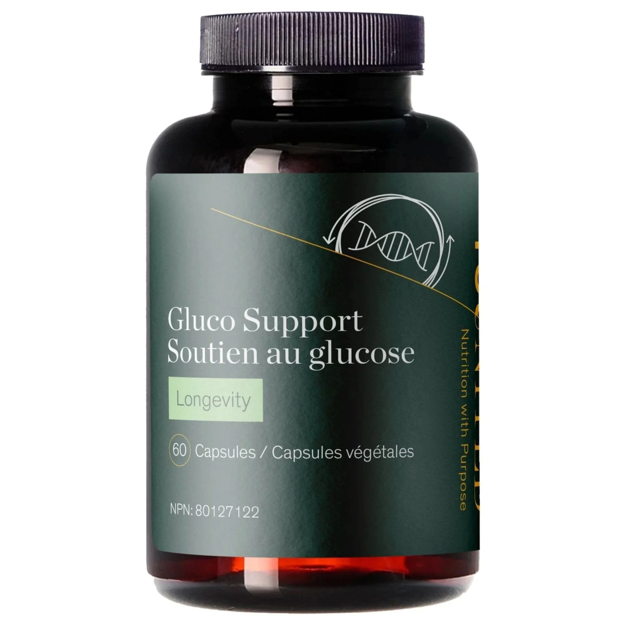 Younited Gluco Support with Berberine 75mg, Helps to Balance Blood Sugar and Enhance Metabolic Health, 60 Vegetable Capsules